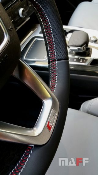 Obszycie kierownicy Audi Q7-s-line - 2