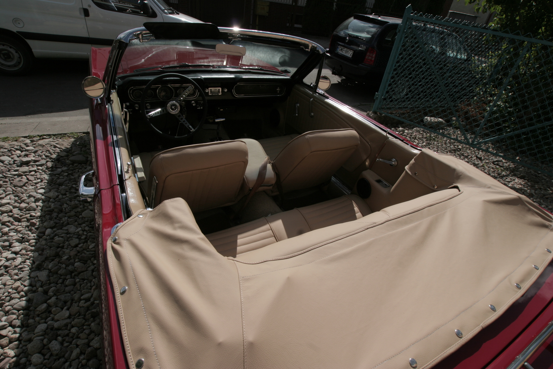 Obszycie dachu Ford Mustang