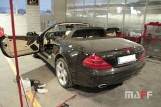 Tapicerka samochodowa Mercedes-Benz R230-cabrio - 6