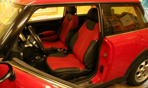 Tapicerka samochodowa Mini Moris Cooper