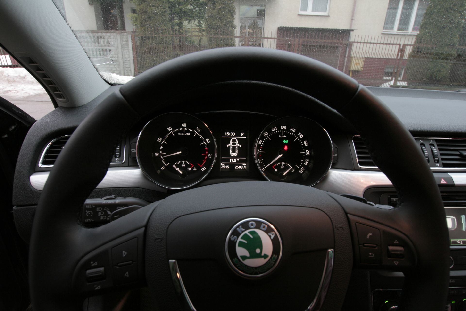 Obszycie kierownicy Skoda SUPERB II
